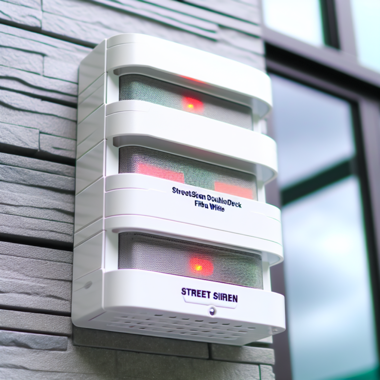 StreetSiren DoubleDeck Fibra White: Aesthetic and Effective Alarm System